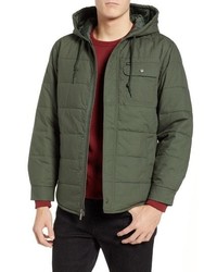 Brixton Cass Hooded Quilted Water Repellent Cotton Jacket