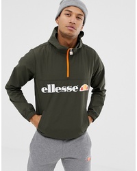 Ellesse Festi Overhead Jacket With Logo In Olive