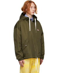 Gucci Green Canvas Hooded Jacket