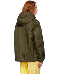 Gucci Green Canvas Hooded Jacket