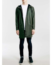 Rains Green Parka Jacket