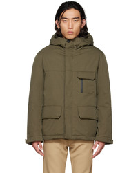 Yves Salomon Army Green Patch Jacket