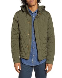 Scotch & Soda Hooded Lightweight Diamond Quilted Jacket
