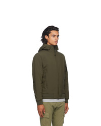 C.P. Company Khaki Nylon Hooded Jacket