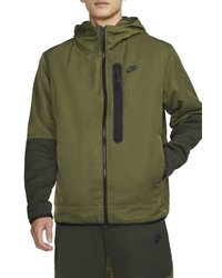 Nike Sportswear Repel Insulated Hooded Jacket In Rough Greensequoiablack At Nordstrom