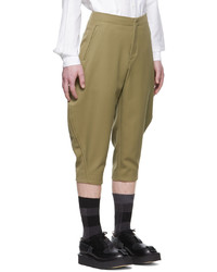 Comme Des Garcons Homme Plus Green Polyester Trousers