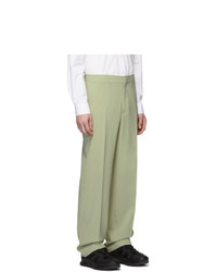 Burberry Green Wool Trousers