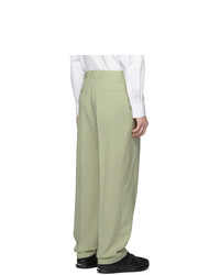 Burberry Green Wool Trousers
