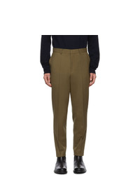 Hugo Khaki German Solid Trousers