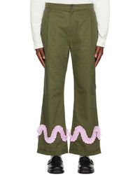 Sky High Farm Workwear Khaki Worm Trousers