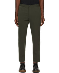 Solid Homme Wool Blend Twill Trousers