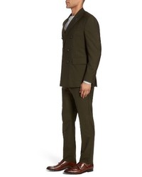 Michael Bastian Michl Bastian Classic Fit Double Breasted Solid Wool Suit