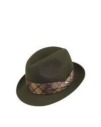 Borsalino Hats Borsalino Marengo Trilby Hat Olive