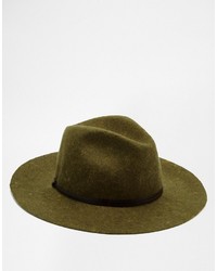 Catarzi Wide Brim Unstructured Fedora Hat