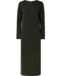 Allude Wool And Cashmere Blend Midi Dress