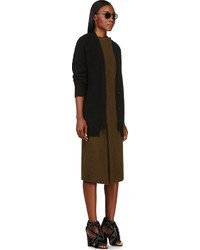 Isabel Marant Olive Wool Angora Kendal Wrap Dress, $740, SSENSE