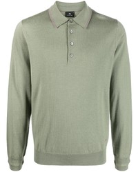 PS Paul Smith Long Sleeve Wool Polo Shirt