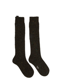 Olive Wool Socks