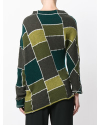 Marni Asymmetric Patchwork Sweater