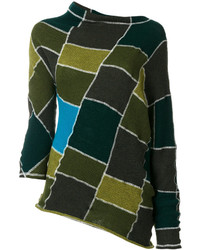 Marni Asymmetric Patchwork Sweater
