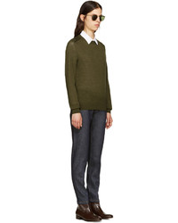 A.P.C. Green Wool Maud Pullover