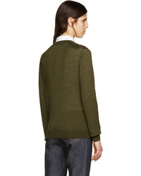 A.P.C. Green Wool Maud Pullover
