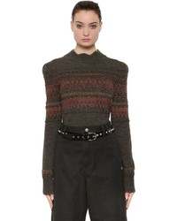 Etoile Isabel Marant Lurex Wool Jacquard Sweater