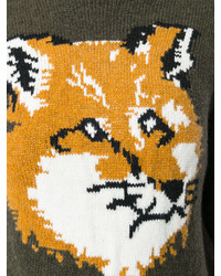 MAISON KITSUNE Maison Kitsun Fox Pattern Jumper