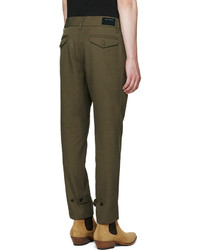 Marc Jacobs Green Twill Strictly Trousers