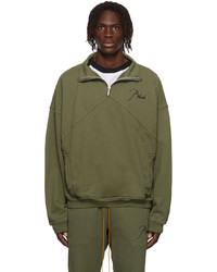 Rhude Embroidered Quarter Zip Sweater