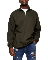 Topman Quarter Zip Pullover