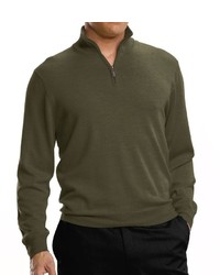 Signature Merino Half Zip Sweater