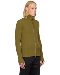1017 Alyx 9Sm Green Zip Up Sweater