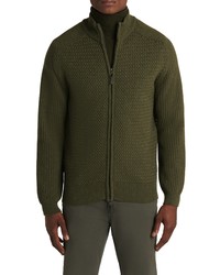 Bugatchi Wool Blend Zip Sweater