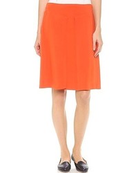 Orange A-Line Skirt
