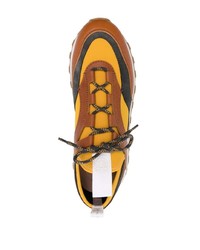 Salvatore Ferragamo Hybrid Panelled Lace Up Sneakers