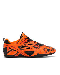 Balenciaga Orange And Black Drive Sneakers