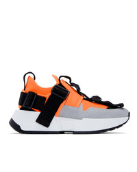 MM6 MAISON MARGIELA Orange And Grey Safety Sneakers