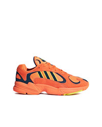 mammalian Method obvious adidas Orange Blue And Neon Yellow Yung 1 Suede Leather And Cotton  Sneakers, $265 | farfetch.com | Lookastic