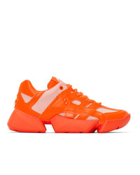 Junya Watanabe Orange Buffalo London Edition Synthetic Leather Sneakers