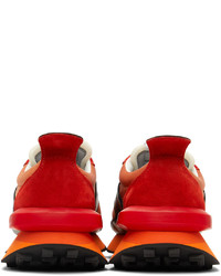 Lanvin Orange Nylon Bumpr Sneakers
