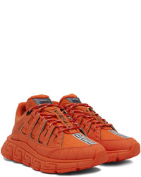 Versace Orange Trigreca Sneakers