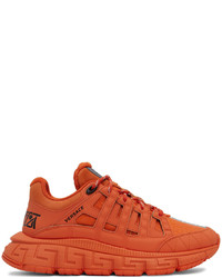 Versace Orange Trigreca Sneakers