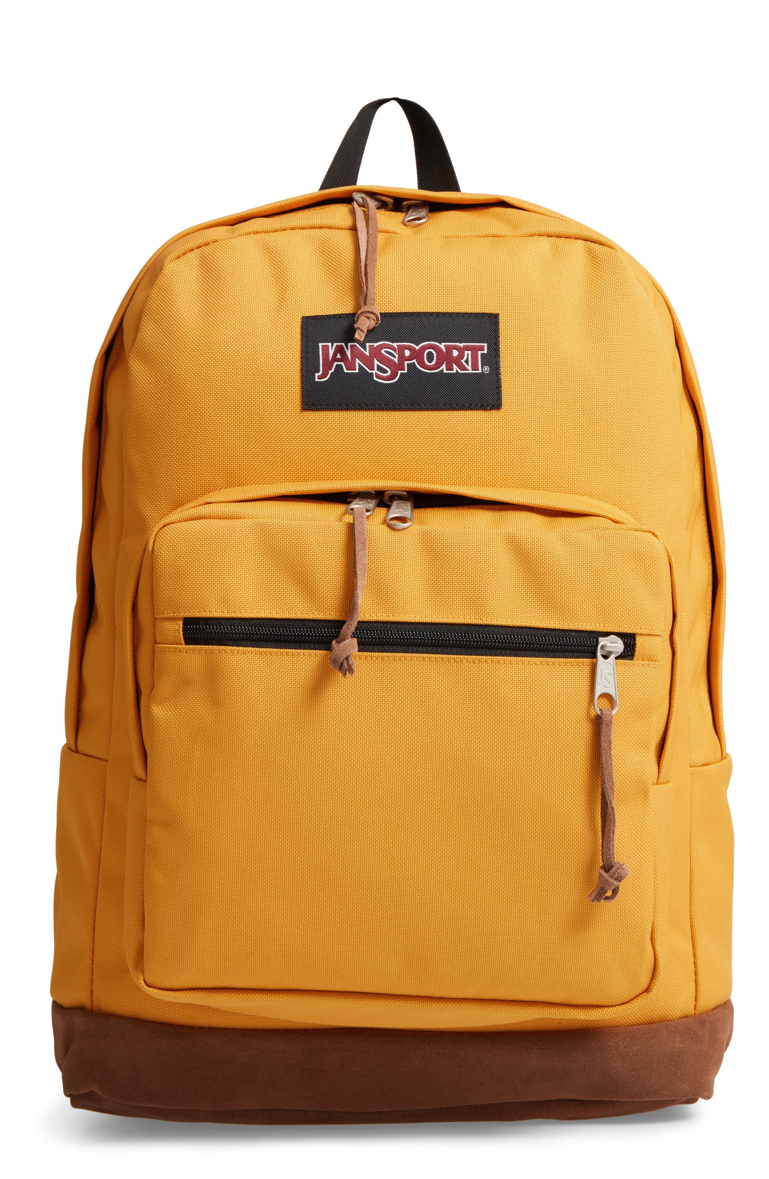 orange jansport backpack