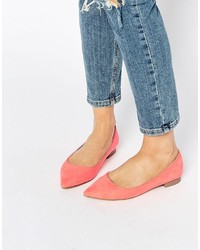 Asos Lost Pointed Ballet Flats