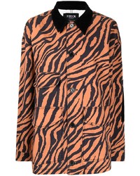 FIVE CM Tiger Print Overshirt