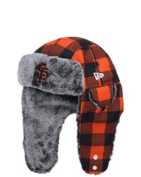 New Era Blackorange San Francisco Giants Buffalo Plaid Trapper Hat At Nordstrom