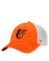 FANATICS Branded Orangewhite Baltimore Orioles Core Trucker Snapback Hat At Nordstrom