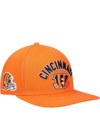 PRO STANDARD Orange Cincinnati Bengals Stacked Snapback Hat