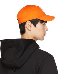 Y-3 Orange Square Label Cap